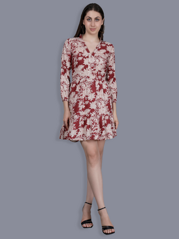 VAIJAL One Piece Dress for Women | A-Line Midi Summer Dress | Western Dress, Beach Wear, Vacation & Daily Casual Outfit