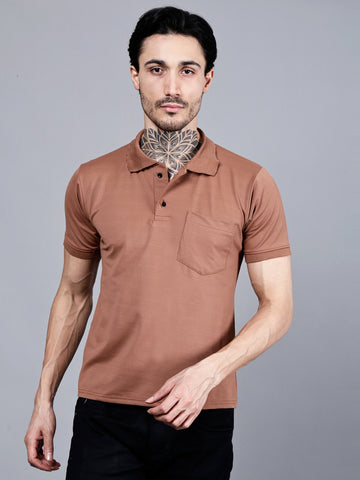 Vaijal Men's Casual Polo Half Sleeve Slim Fit Solid T-Shirt