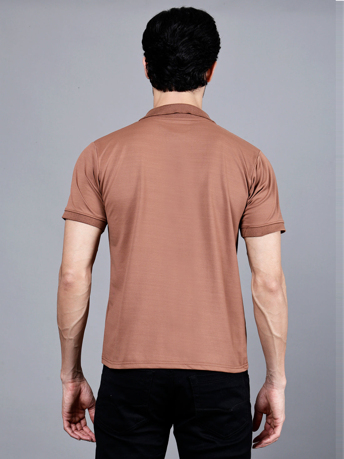 Vaijal Men's Casual Polo Half Sleeve Slim Fit Solid T-Shirt